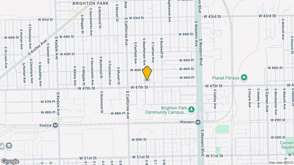 4643 S Washtenaw Ave, Unit 2 Map and Location Details