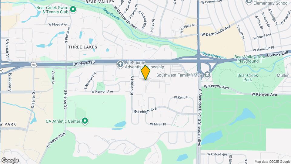 3627 S Depew St Map and Location Details