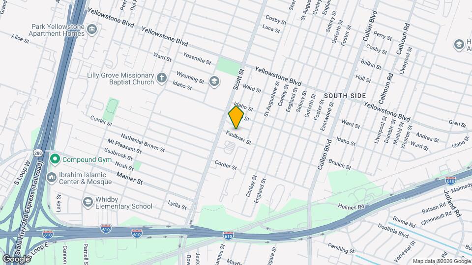 3927 Faulkner St Map and Location Details