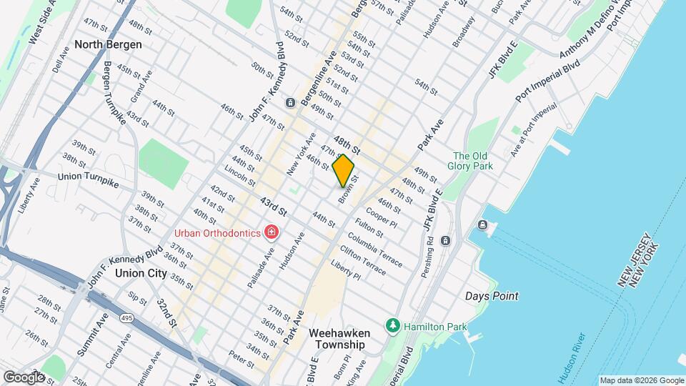 4525 Brown St Map and Location Details