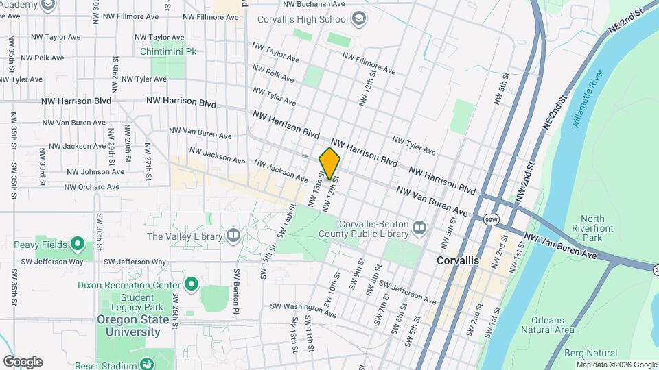 1207 NW Jackson Ave Map and Location Details