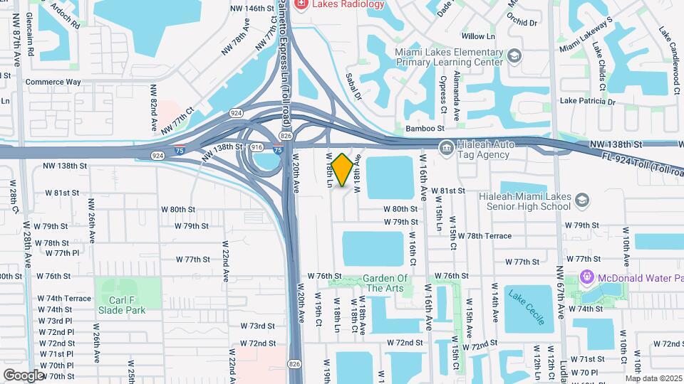 8090 W 18th Ct Map and Location Details
