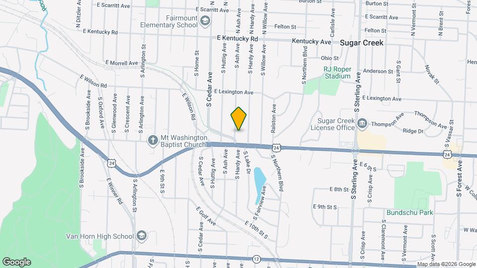 563 S Ash Ave Map and Location Details