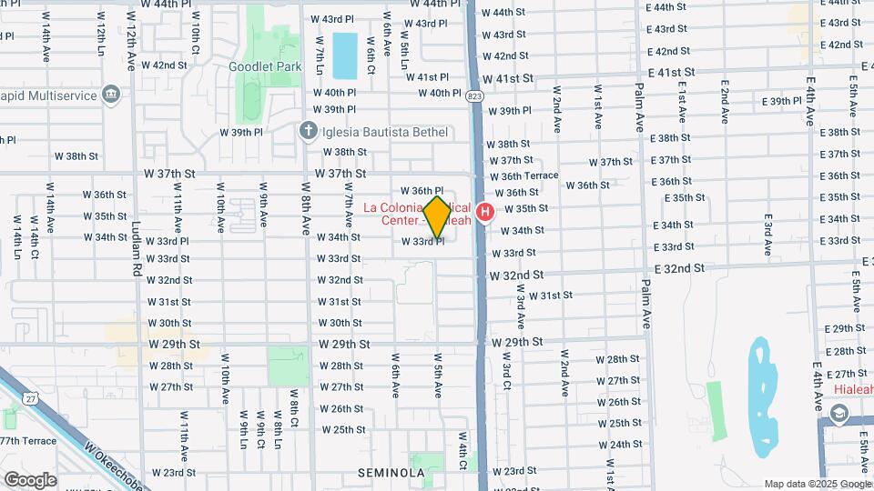 490 W 33rd Pl Map and Location Details