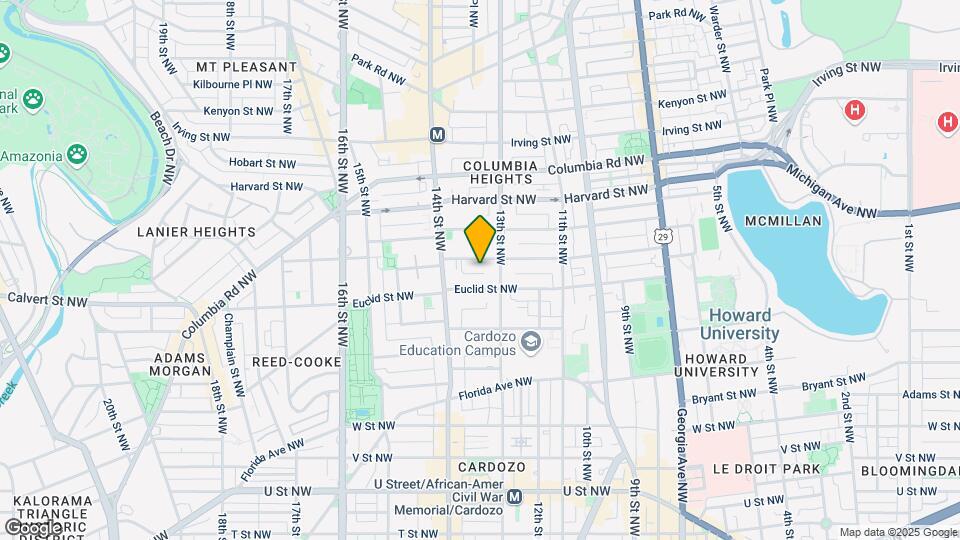 1320 Fairmont St NW Map and Location Details
