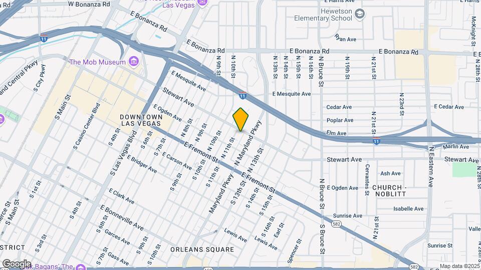 shareDOWNTOWN - Fremont East District Mapa y Detalles de la Ubicación