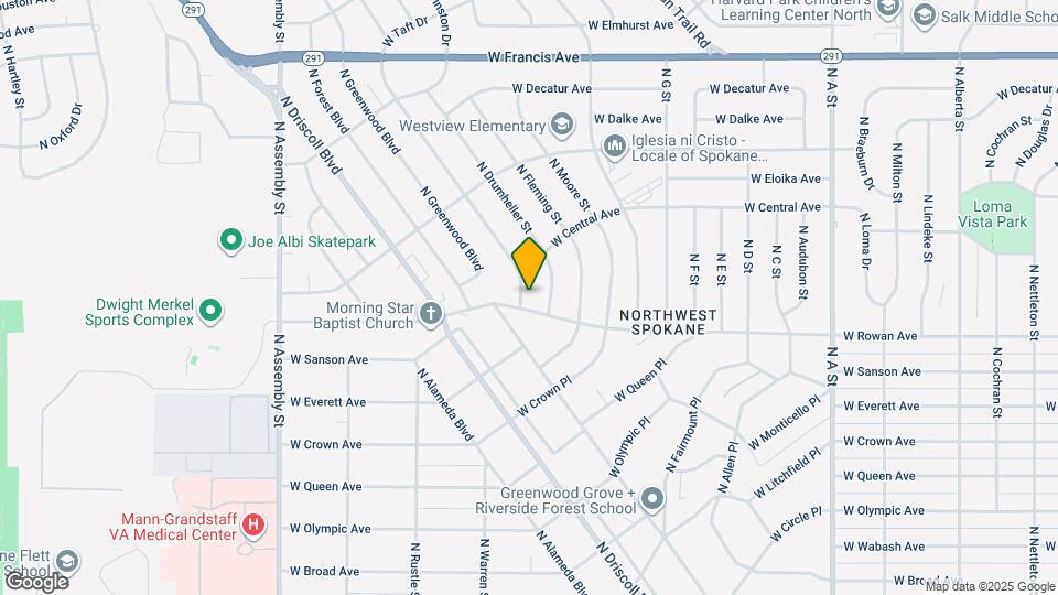 5606 N Sutherlin St Map and Location Details