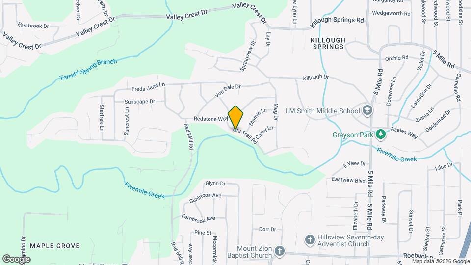 841 Old Trail Rd Map and Location Details