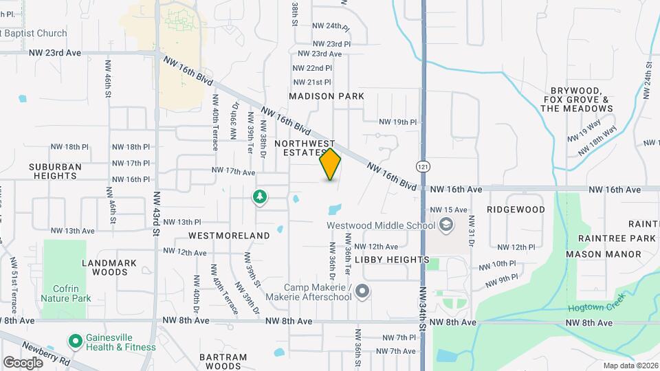 1506 NW 36th Way Mapa y Detalles de la Ubicación