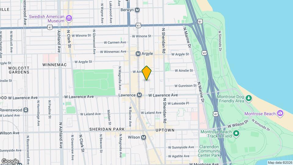 4843 N Winthrop Ave Map and Location Details
