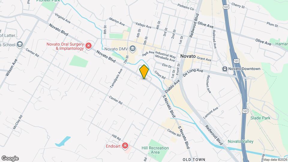 1639 Novato Blvd Map and Location Details