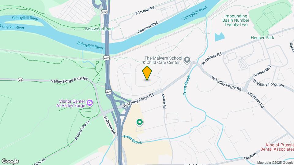 10503 Valley Forge Cir Map and Location Details