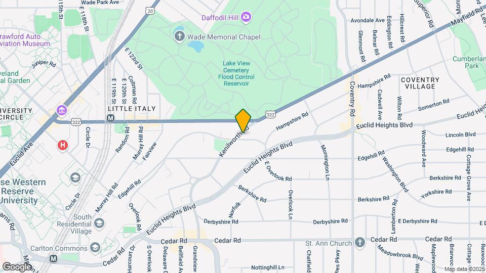 2545 Overlook Rd Map and Location Details