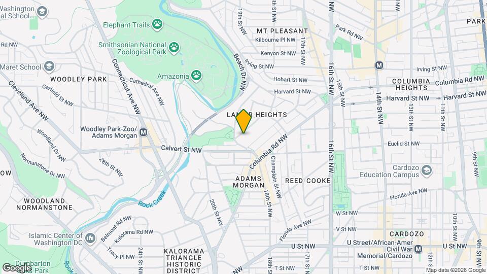 1890 Ontario Pl NW Map and Location Details