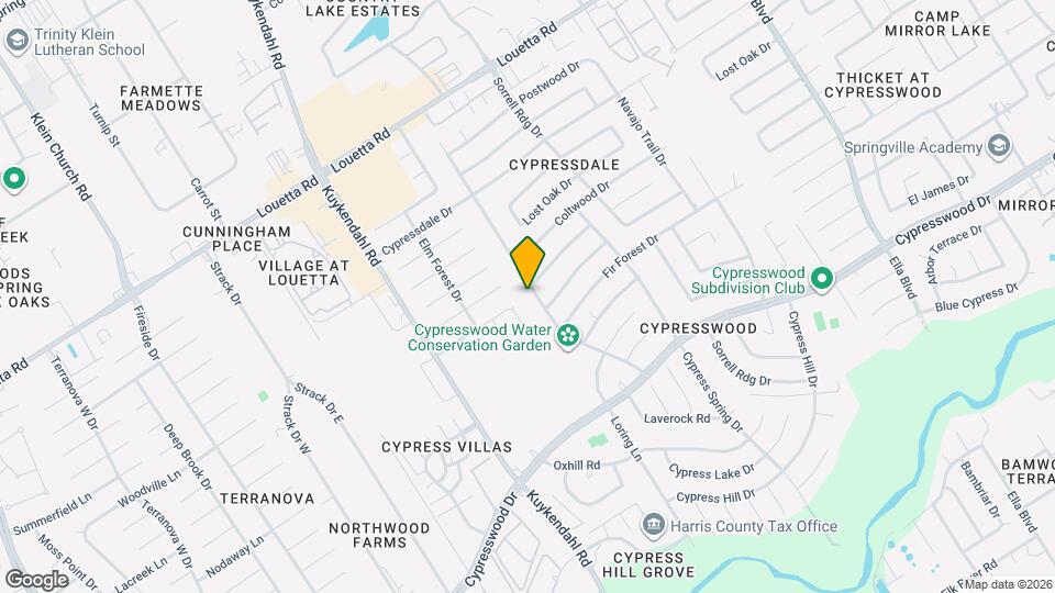18015 Tall Cypress Dr Map and Location Details