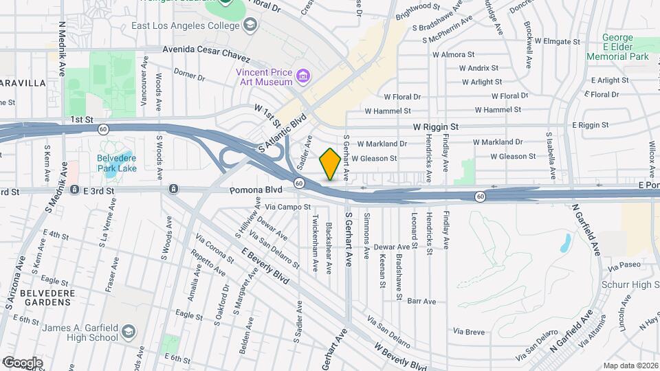 795 W Pomona Blvd Map and Location Details