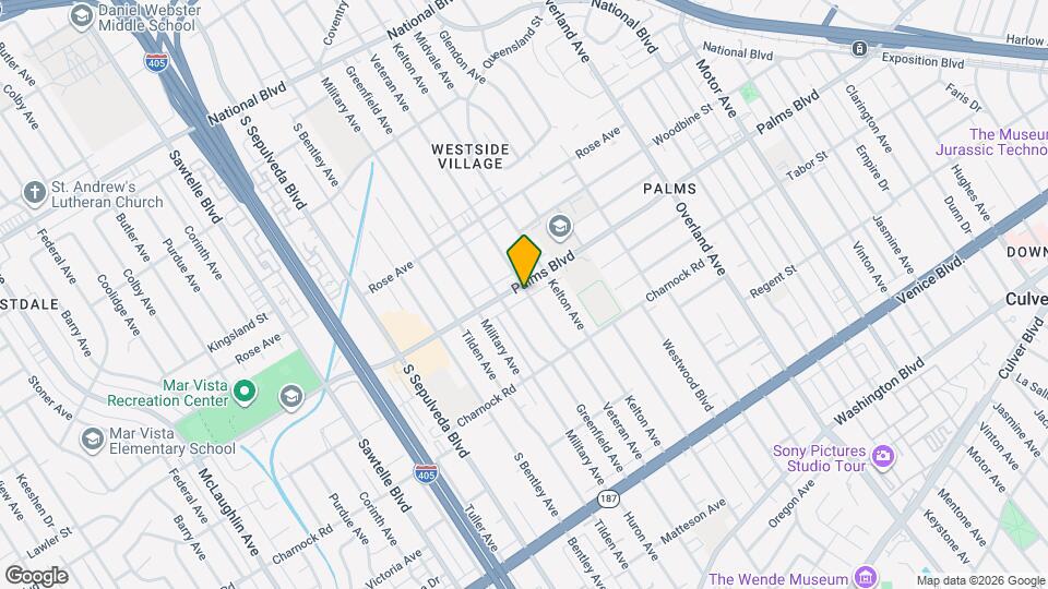 10930 Palms Blvd Map and Location Details