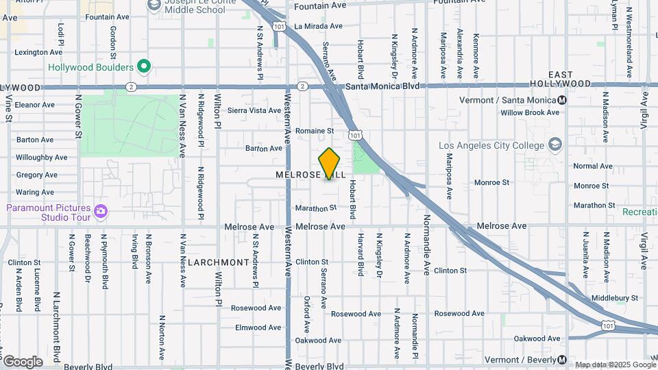 854 Serrano Pl Map and Location Details