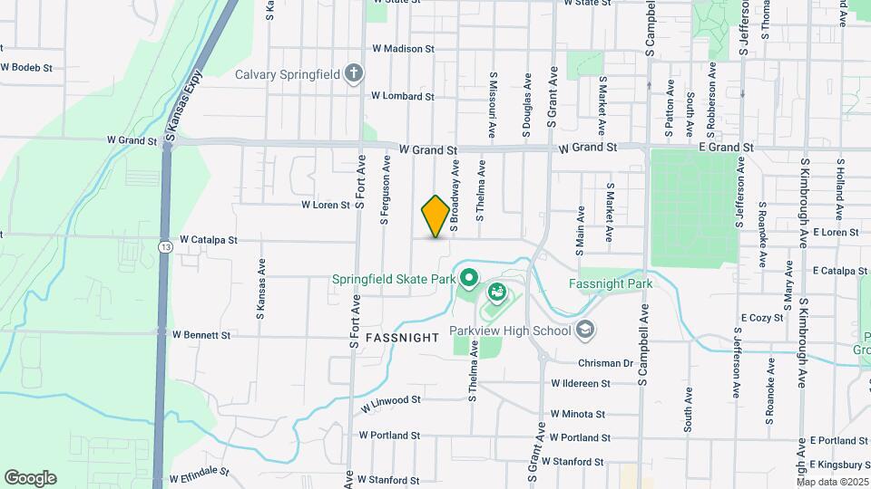 1022 W Catalpa St Map and Location Details