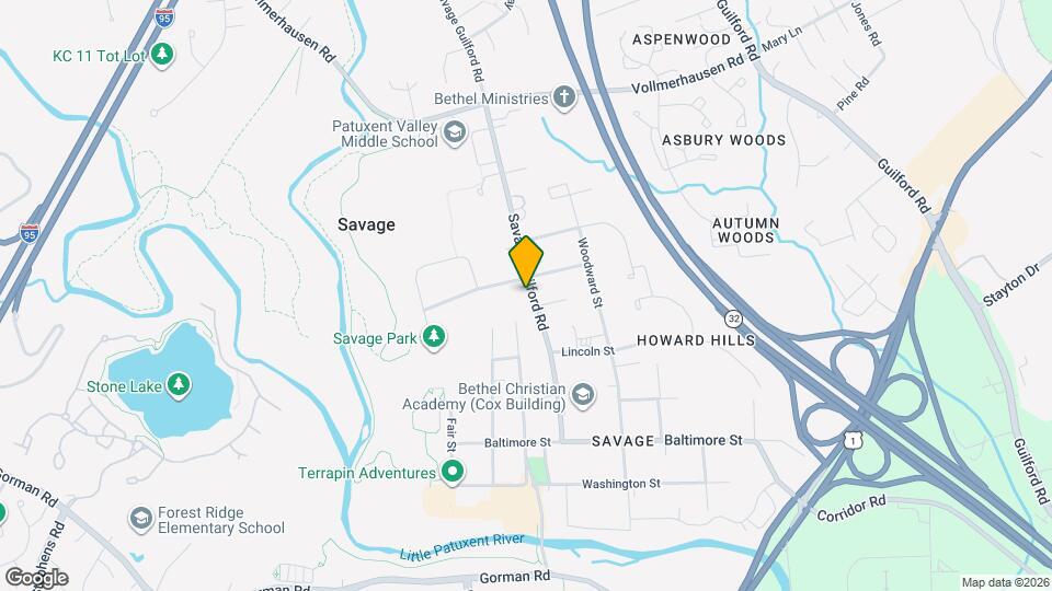 8312 Savage Guilford Rd Map and Location Details