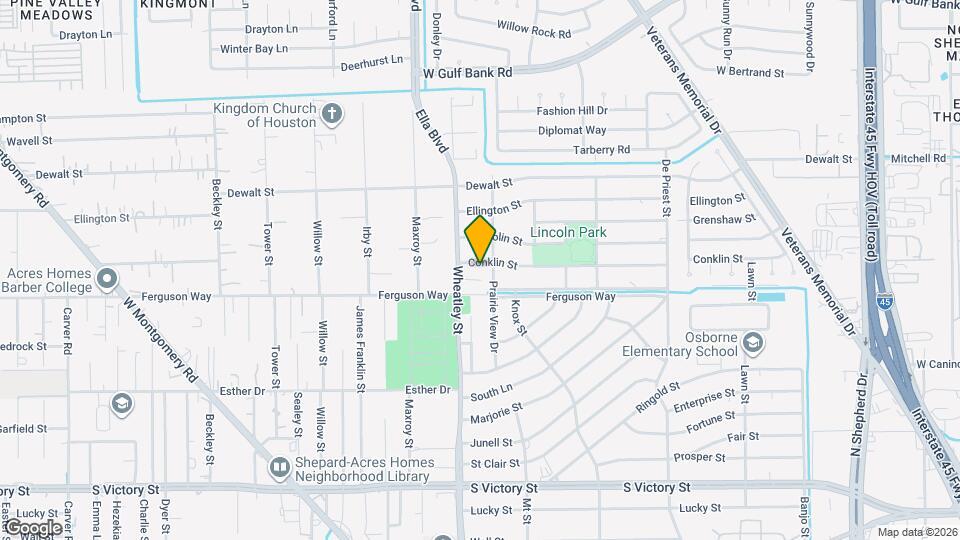 1089 Conklin St Mapa y Detalles de la Ubicación