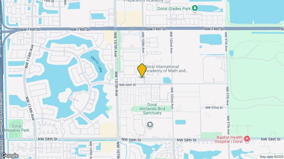 10420 NW 67th St Map and Location Details