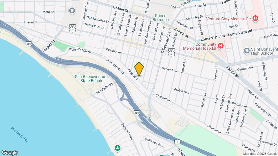 586 San Clemente St Map and Location Details