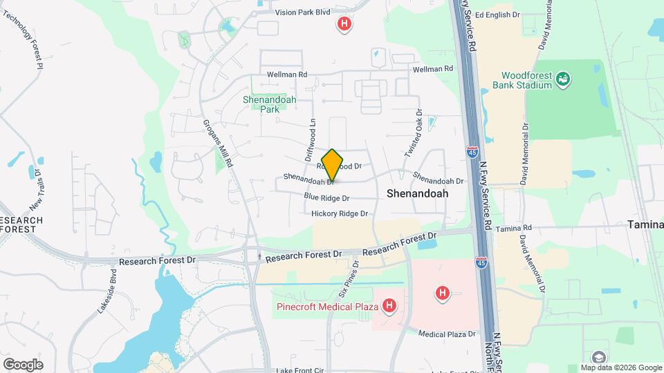 607 Shenandoah Dr Map and Location Details