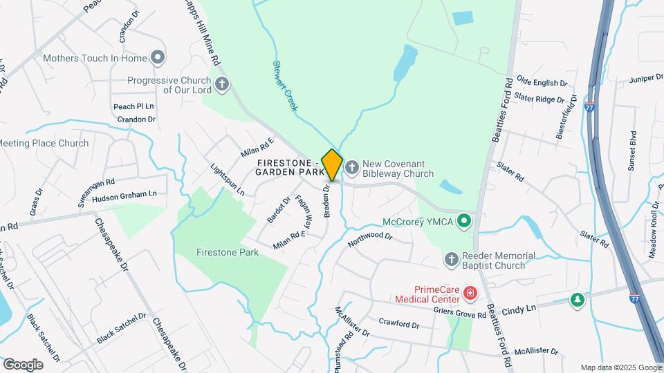 3810 Braden Dr Map and Location Details