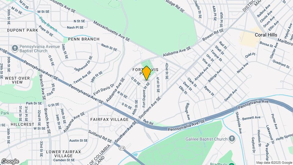 1549 Fort Dupont St SE Map and Location Details