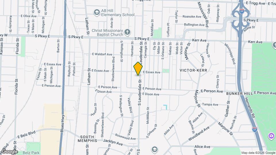 1629 S Lauderdale St Map and Location Details