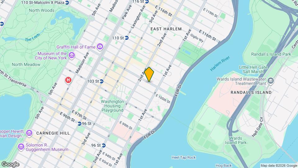 330 E 106th St Mapa y Detalles de la Ubicación
