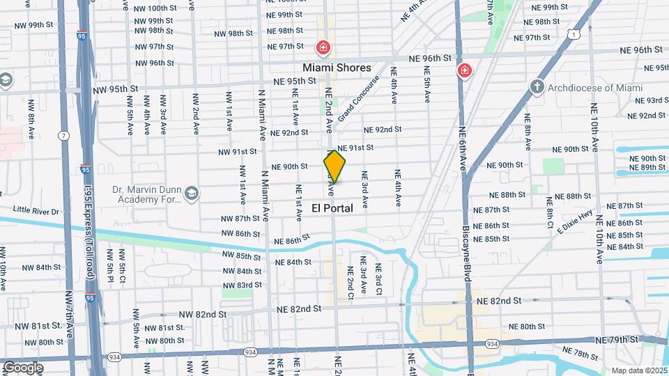 8865 NE 2nd Ave Map and Location Details
