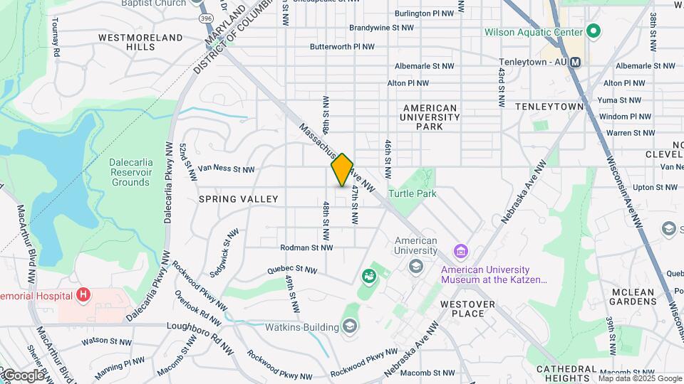4714 Upton St NW Map and Location Details