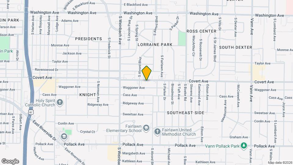 2123 Covert Ave Mapa y Detalles de la Ubicación