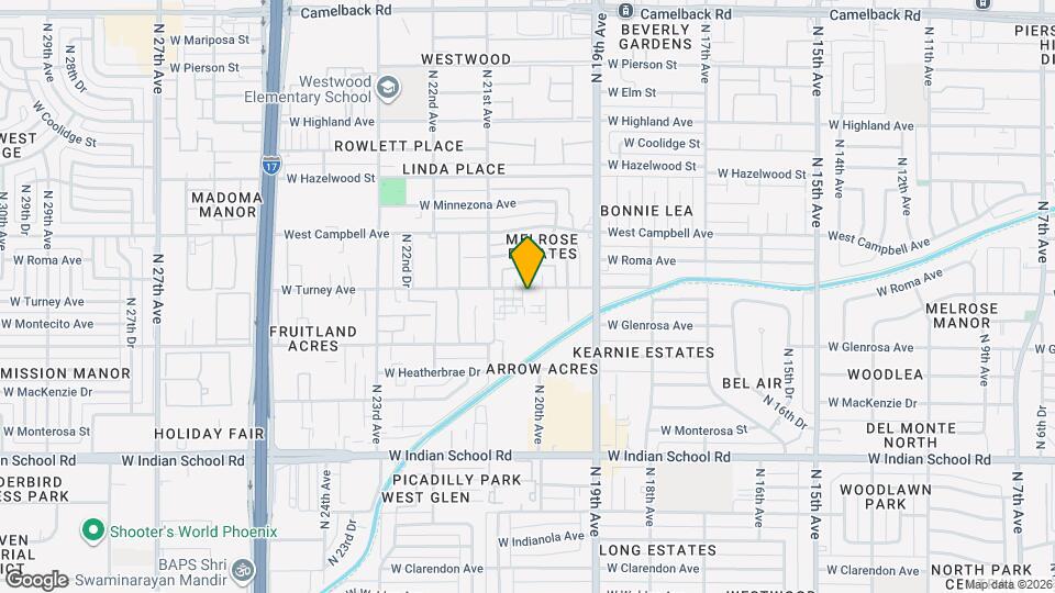 2019 W Turney Ave Map and Location Details