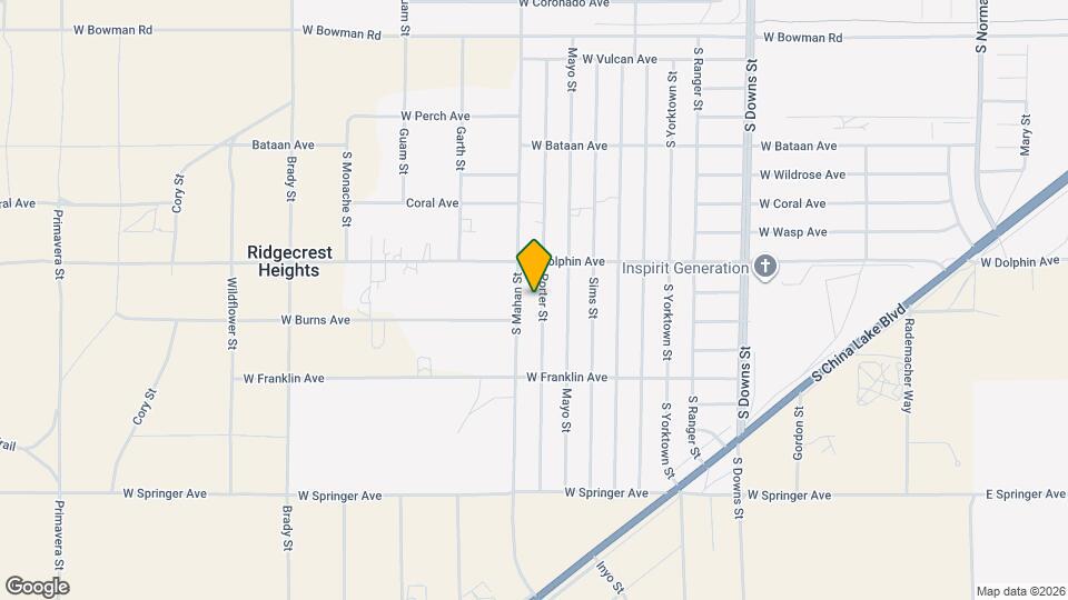 1329 Porter St Map and Location Details