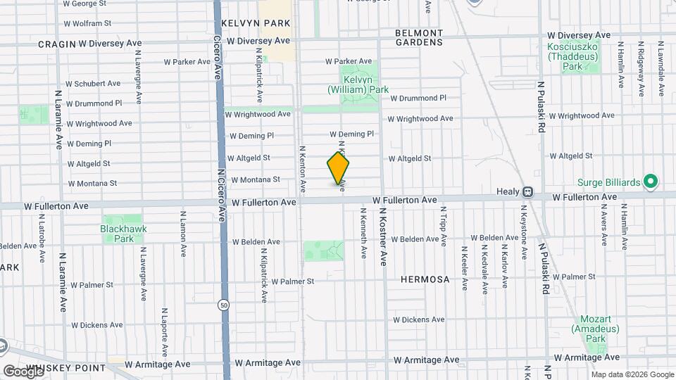 2404 N Kilbourn Ave Map and Location Details