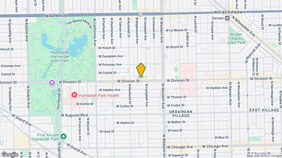 2518 W Division St Map and Location Details