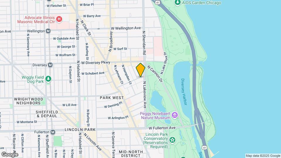 2650 N Lakeview Ave Mapa y Detalles de la Ubicación