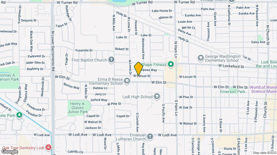 1618 W Locust St Map and Location Details