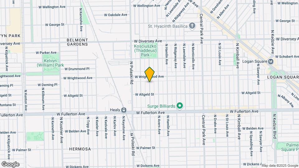 2545 N Springfield Ave Map and Location Details