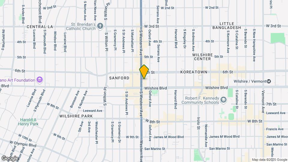 3785 Wilshire Blvd Mapa y Detalles de la Ubicación