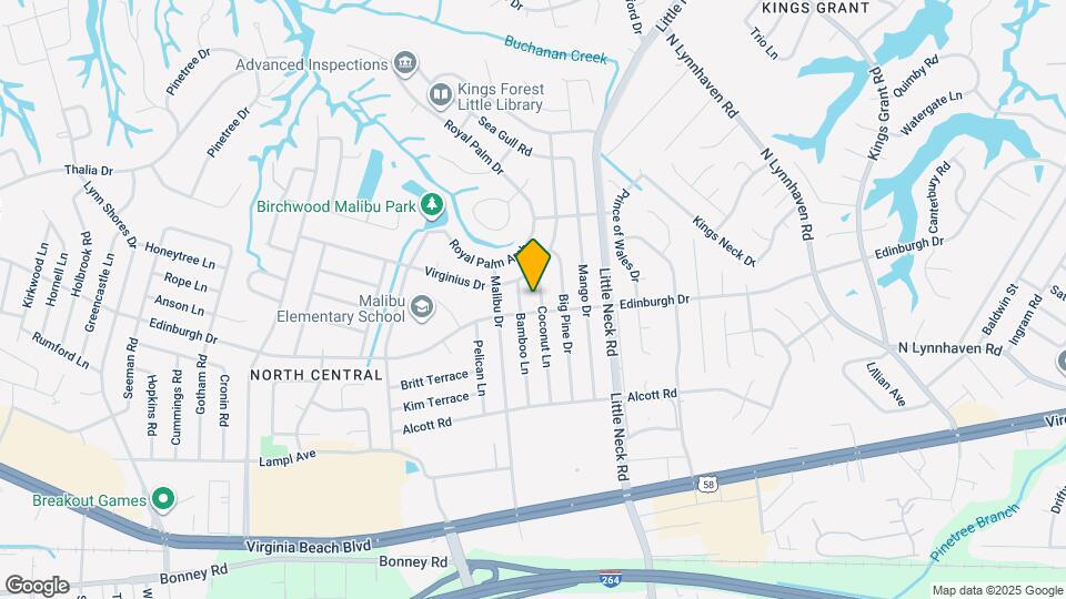 505 Coconut Ln Map and Location Details