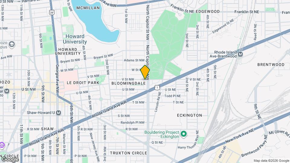 2032 N Capitol St NW Mapa y Detalles de la Ubicación