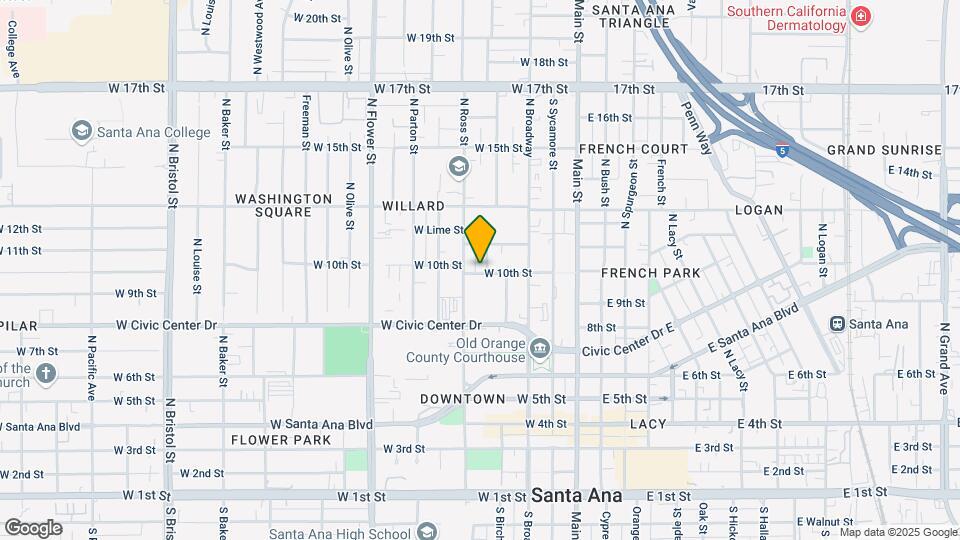 405 W 10th St Map and Location Details