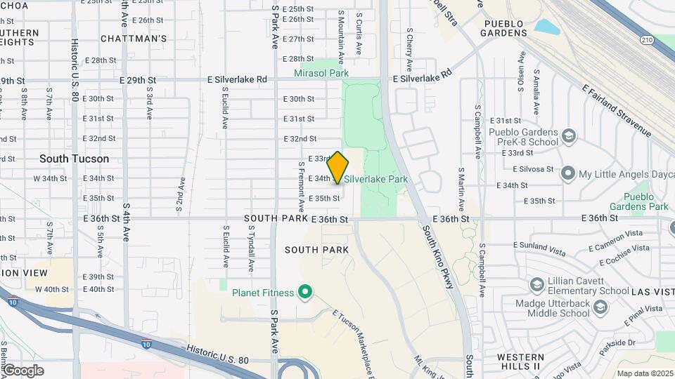 1219 E 35th St Map and Location Details