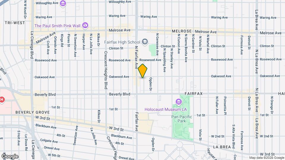 355 - 361 N Orange Grove Ave Map and Location Details