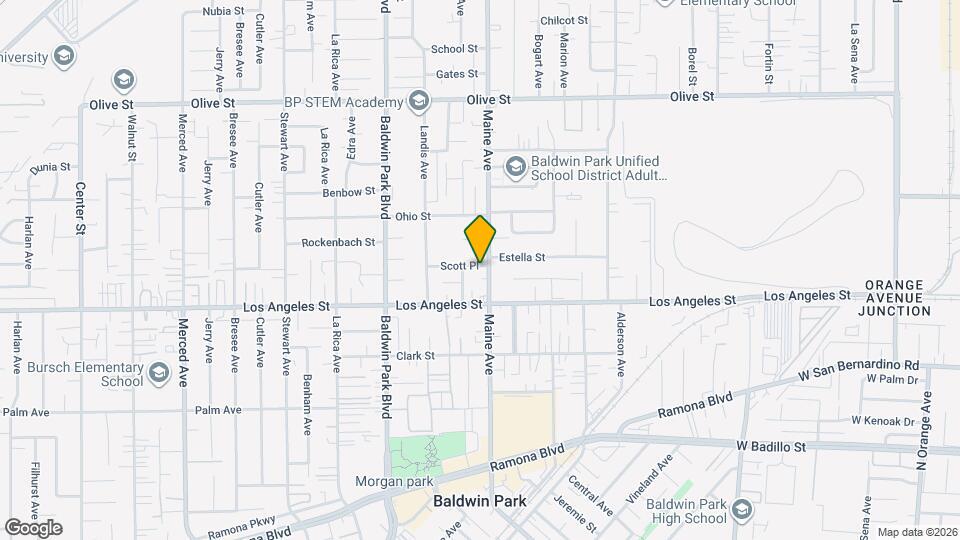 4443 Maine Ave Map and Location Details