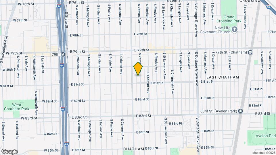 8040 S Vernon Ave Map and Location Details